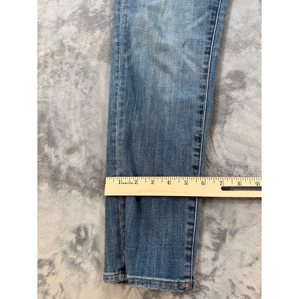 White House Black Market Mid-Rise Girlfriend Jeans Women's Size 4 Blue Denim - Picture 4 of 6
